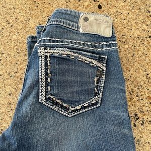 Silver Boot Cut Jeans